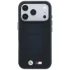 BMW M Blue Perfo Metal Logo MagSafe -kotelo iPhone 18 Pro / 17 Pro -puhelimelle, musta