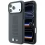 BMW M Blue Perfo Metal Logo MagSafe -kotelo iPhone 18 Pro Max / 17 Pro Max -puhelimelle, harmaa