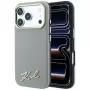 Karl Lagerfeld Saffiano pieni Script metallilogo MagSafe -kotelo iPhone 18 Pro Max / 17 Pro Max -puhelimelle, beige