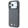 BMW M Carbon bedruckte Ring MagSafe -kotelo iPhone 18 Pro Max / 17 Pro Max -puhelimelle, antrasiitti