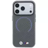 BMW M Carbon bedruckte Ring MagSafe -kotelo iPhone 18 Pro Max / 17 Pro Max -puhelimelle, antrasiitti