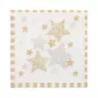 PAPSTAR lautasliinat Stardust valkoinen, kulta 3-kerroksinen 33,0 x 33,3 cm, 100 kpl