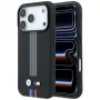 BMW M Quadrille Kevlar Anthrazit & Tricolor Print Lines MagSafe -kuori iPhone 18 Pro Max / 17 Pro Max, musta
