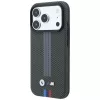 BMW M Quadrille Kevlar Tricolor Print Lines MagSafe -kuori iPhone 18 Pro / 17 Pro, anthrazit