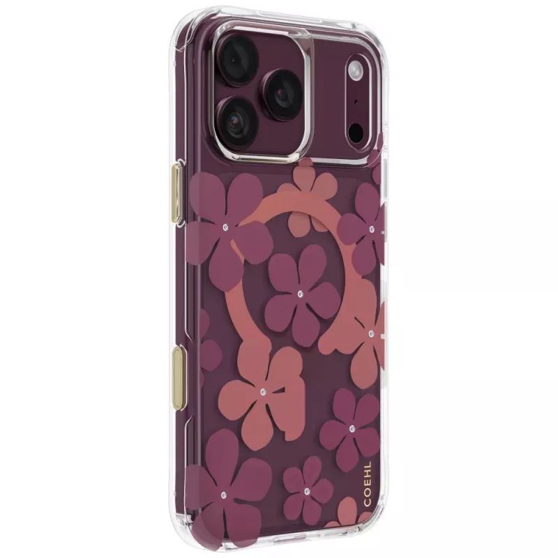 UNIQ Coehl Mila -kuori iPhone 18 Pro Max / 17 Pro Max, magneettilataus, burgundinpunainen
