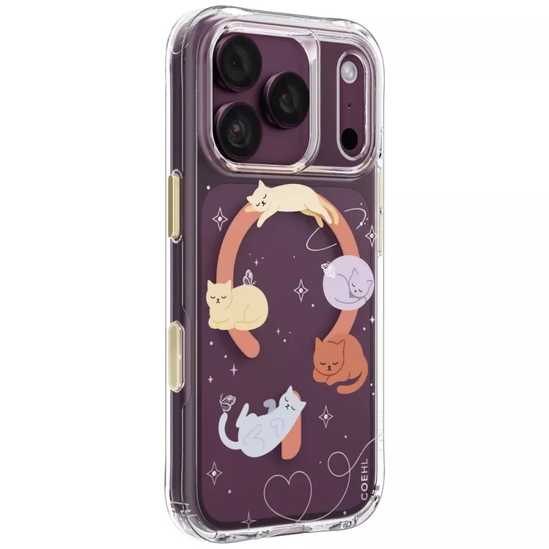 UNIQ Coehl Elysie -kuori iPhone 18 Pro / 17 Pro, magneettilataus, Whiskered Dreams