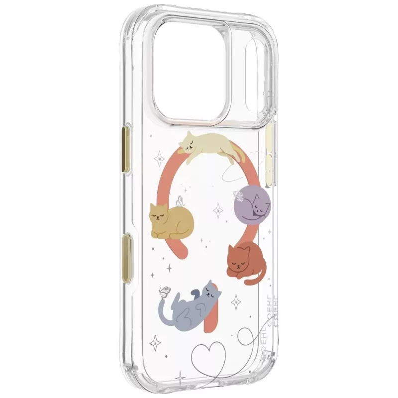 UNIQ Coehl Elysie -kuori iPhone 18 Pro / 17 Pro, magneettilataus, Whiskered Dreams