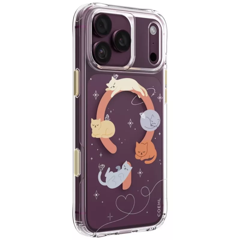 UNIQ Coehl Elysie -kuori iPhone 18 Pro Max / 17 Pro Max, magneettilataus, Whiskered Dreams