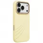 UNIQ Coehl Serina -kotelo iPhone 18 Pro / 17 Pro, magneettilataus, keltainen