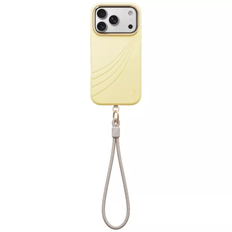 UNIQ Coehl Serina -kotelo iPhone 18 Pro / 17 Pro, magneettilataus, keltainen
