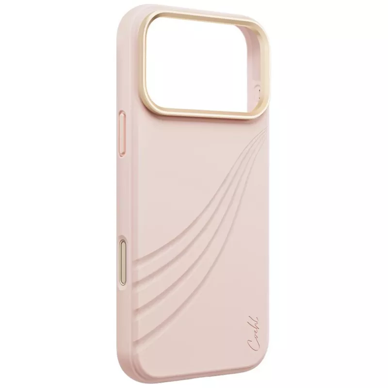 UNIQ Coehl Serina -kotelo iPhone 18 Pro Max / 17 Pro Max, magneettilataus, vaaleanpunainen