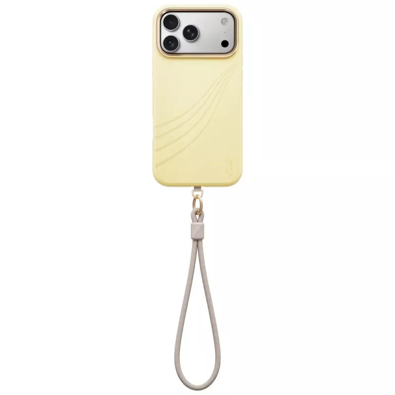 UNIQ Coehl Serina -kotelo iPhone 18 Pro Max / 17 Pro Max, magneettilataus, keltainen