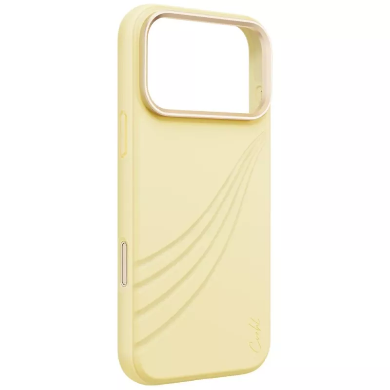 UNIQ Coehl Serina -kotelo iPhone 18 Pro Max / 17 Pro Max, magneettilataus, keltainen