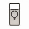 Evelatus Shield -kotelo MagSafe-tuella ja jalustalla Apple iPhone 18 Pro Max, mattarengas, savunharmaa