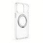Evelatus Hybrid MagSafe -kotelo 360 metallijalustalla Apple iPhone 18 Pro Max, PC+TPU, läpinäkyvä