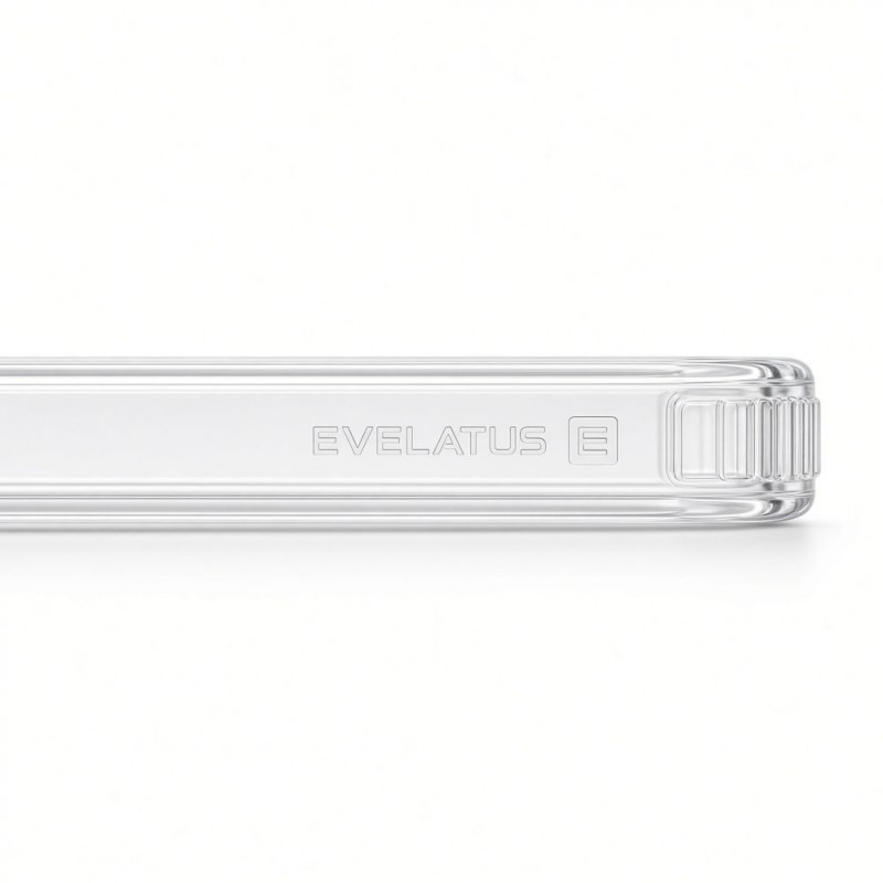 Evelatus Hybrid MagSafe -kotelo 360 metallijalustalla Apple iPhone 18 Pro, PC+TPU, läpinäkyvä