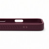 Evelatus MagSafe-kotelo kumipinnoitteella ja jalustalla Apple iPhone 18 Pro Max, viininpunainen