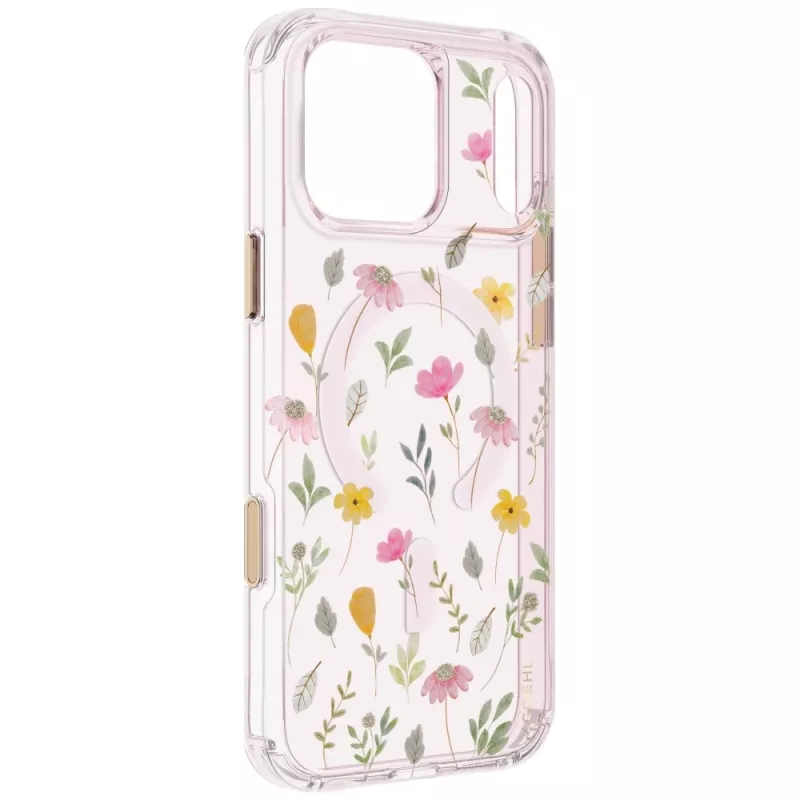 UNIQ Coehl Evie -kotelo iPhone 18 Pro Max / 17 Pro Max, magneettilataus, vaaleanpunainen