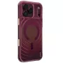 UNIQ Coehl Vela -kotelo iPhone 18 Pro Max / 17 Pro Max, magneettilataus, viininpunainen