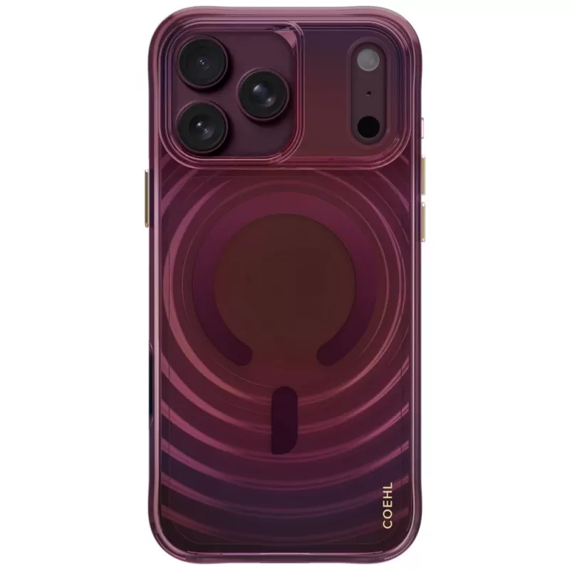 UNIQ Coehl Vela -kotelo iPhone 18 Pro Max / 17 Pro Max, magneettilataus, viininpunainen