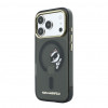 Karl Lagerfeld HC MagSafe IML Peekaboo Print & Metal Frame kotelo Apple iPhone 18 Pro, musta