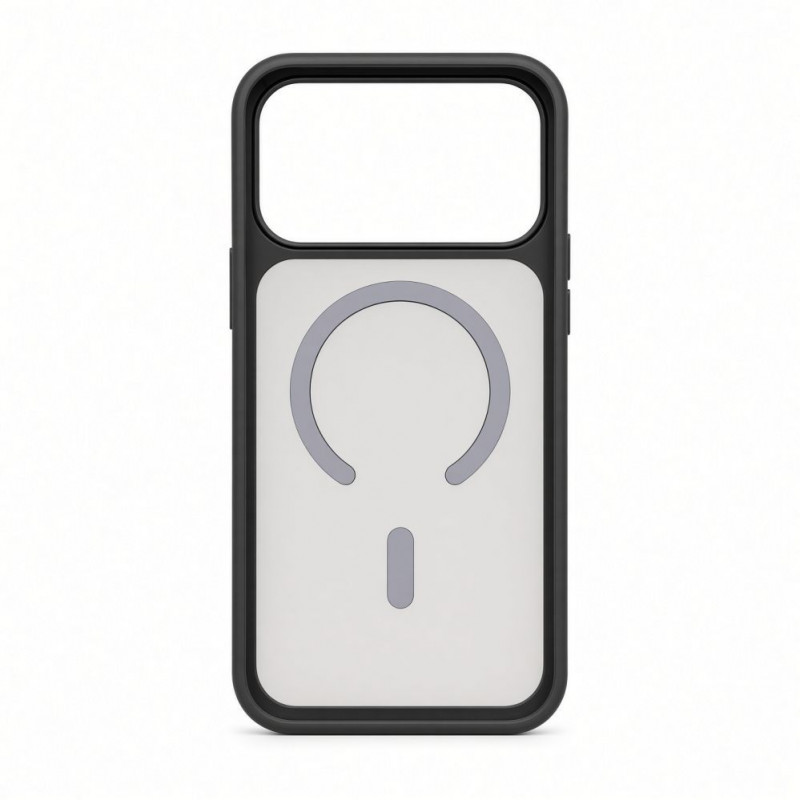 Evelatus Apple iPhone 18 Pro Max Silver-Shield Skin Feel 2-in-1 MagSafe-kotelo, mattaus savunharmaa
