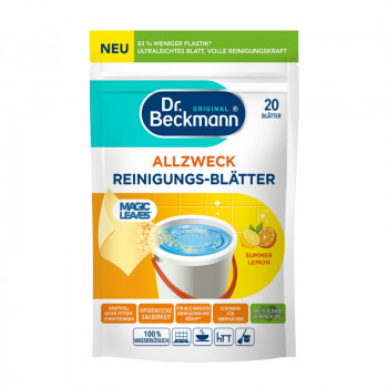 Dr. Beckmann Magic Leaves lattia- ja monipintapuhdistusliinat, Summer Lemon, 20 kpl
