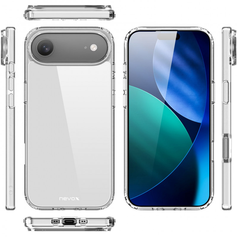 Nevox StyleShell FLEX kotelo iPhone 17 Air, läpinäkyvä (2511)