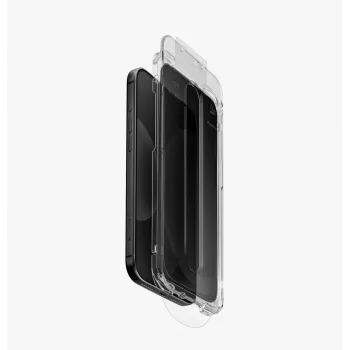 UNIQ Optix SwiftFit Privacy DX2 karkaistu lasi iPhone 18 Pro, asennustyökalulla