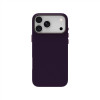 Just Must JM nahkakotelo MagSafe-yhteensopiva iPhone 18 Pro Max -puhelimeen, violetti