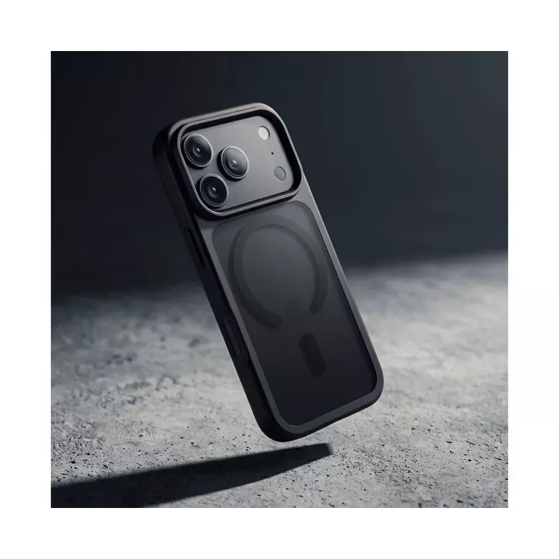 Crong Matte Magnetic MagSafe -kotelo iPhone 18 Pro / 17 Pro, musta