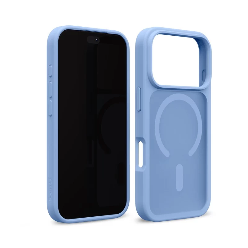 Crong Matte Magnetic MagSafe -kotelo iPhone 18 Pro / 17 Pro, sininen