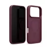 Crong Matte Magnetic MagSafe -kotelo iPhone 18 Pro / 17 Pro, viininpunainen