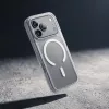 Crong Matte Magnetic MagSafe -kotelo iPhone 18 Pro / 17 Pro, valkoinen