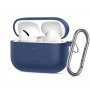 Tech-Protect Silicone Hook silikonikotelo Apple AirPods Pro 3, laivastonsininen