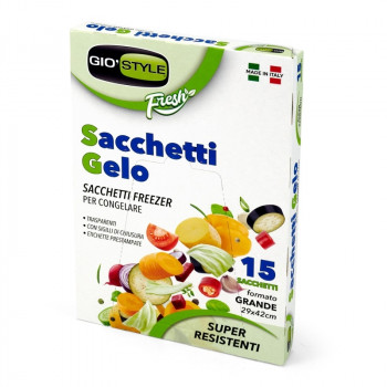 Giostyle pakastuspussit 15 kpl 29x42 cm / 30 µm