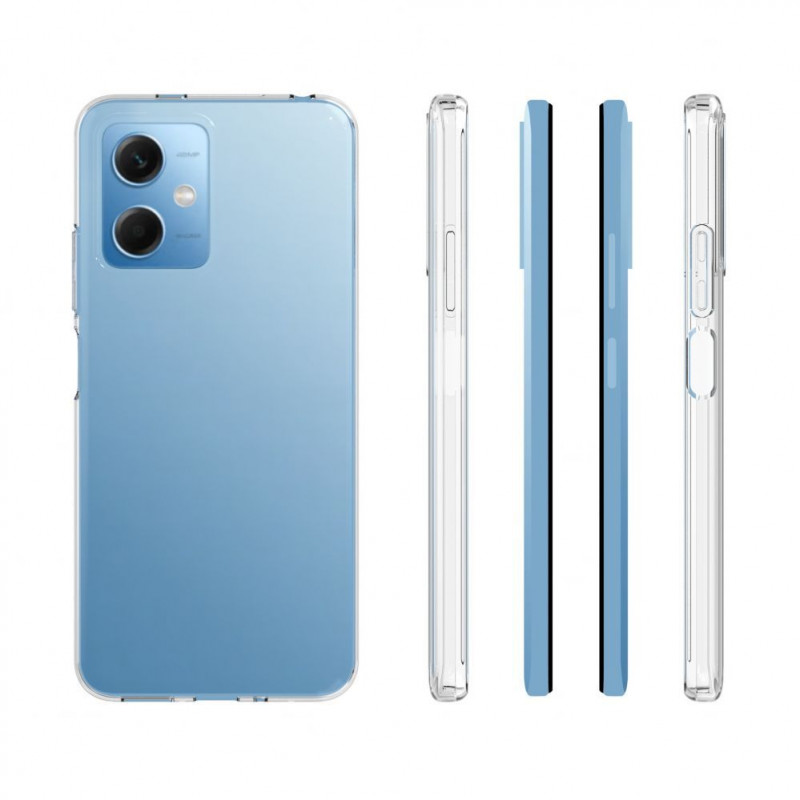 Evelatus Xiaomi Redmi Note 12 5G / Poco X5 5G läpinäkyvä silikonikuori, 1,5 mm TPU