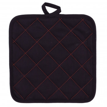 Asi Collection lämmönkestävä aluslasi XL 20x20 cm musta/punainen