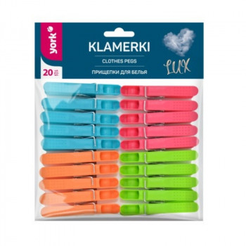 YORK pyykkipojat LUX 20 kpl