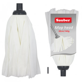 Sauber vaihtomoppipää viskoosi/polyesteri 140 g / 30 cm