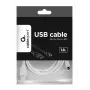 Gembird CCP-mUSB2-AMBM-6-W USB 2.0 A - Micro-USB B kaapeli, 1,8 m, valkoinen