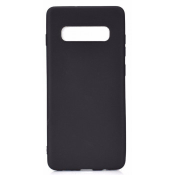 GreenGo mattapintainen TPU-kotelo Samsung Galaxy S10 Plus:lle, musta