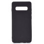 GreenGo mattapintainen TPU-kotelo Samsung Galaxy S10 Plus:lle, musta