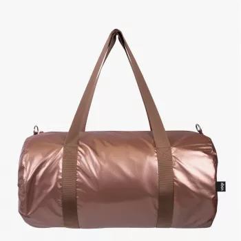 Weekender-laukku LOQI – ruusukulta (suuri)