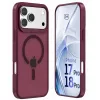 3mk Hardy Hazy MagCase Apple iPhone 17 Pro / 18 Pro -laitteelle, viininpunainen