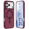 3mk Hardy Hazy MagCase Apple iPhone 17 Pro Max / 18 Pro Max -laitteelle, viininpunainen