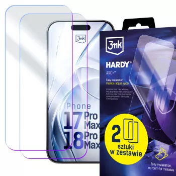 3mk Hardy ARC+ 4-kerroksinen näytönsuojakalvo Apple iPhone 17 Pro Max / 18 Pro Max
