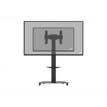celexon Professional Adjust-3770MP TV-teline tasanäytöille 32-70 tuumaa (81,3-177,8 cm), eloksoitua alumiinia ja satinoitua lasia, musta