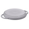 STAUB pyöreä valurautainen grillipannu kahdella kahvalla 40509-522-0 - grafiitti 26 cm