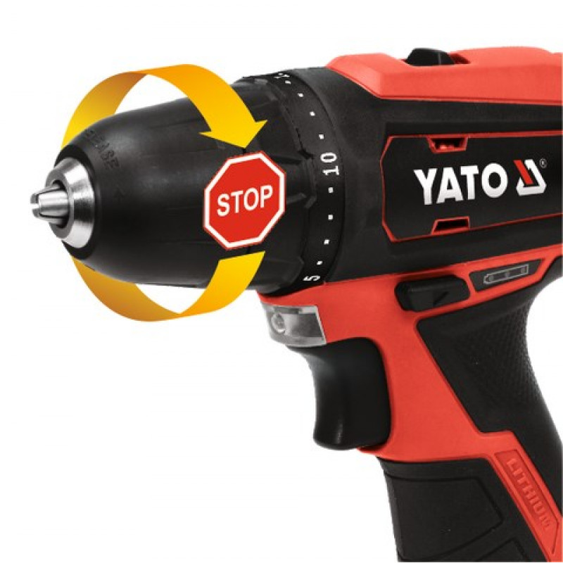 YATO YT-82901 akkuporakone, 12 V, 30 Nm, 1 x 2,0 Ah Li-Ion